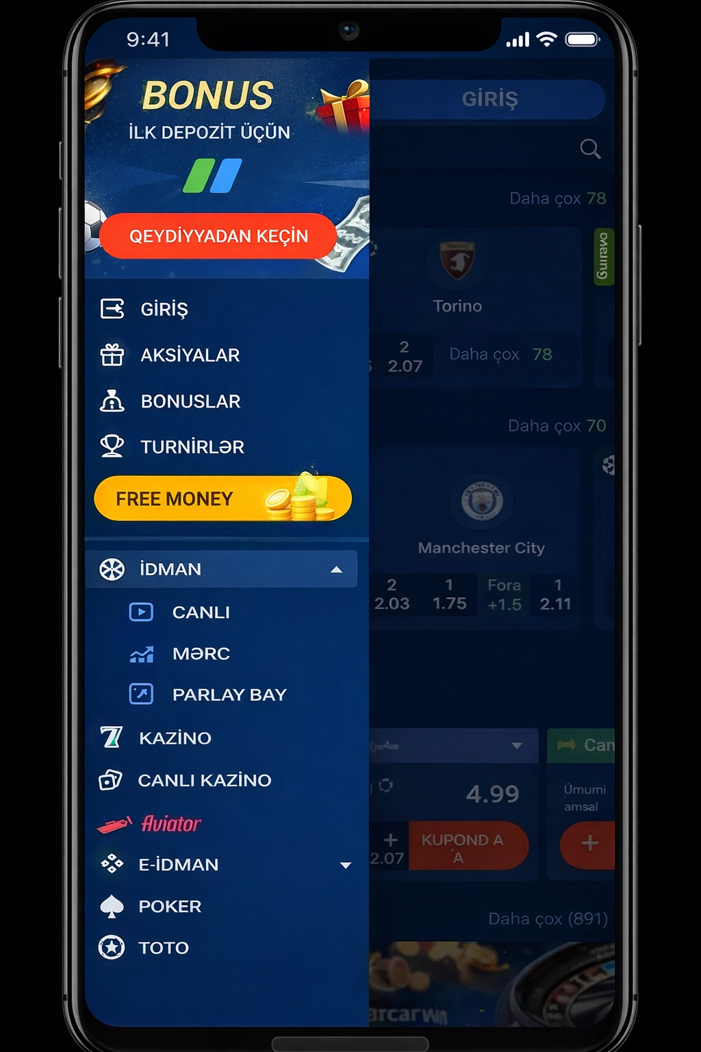 Mostbet 6 tətbiqinin ekran görüntüsü