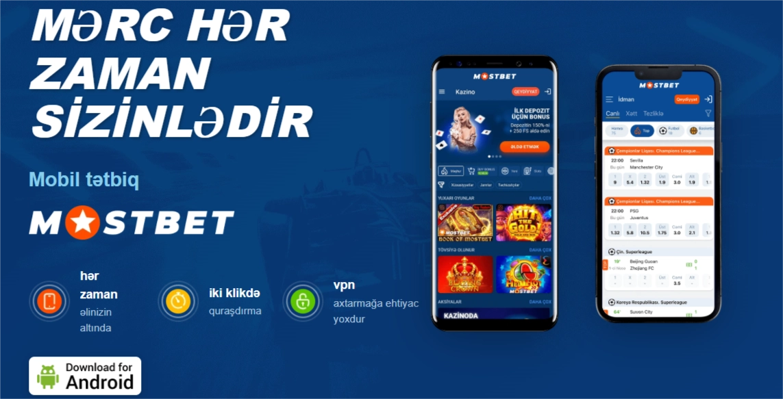 Mobil tətbiq Mostbet